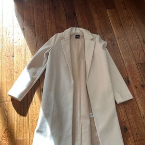 Zara Cream Long Trench Coat